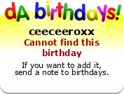 My birthday badge