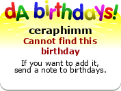 My birthday badge