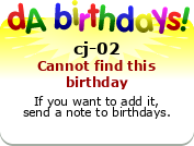 My birthday badge
