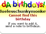My birthday badge