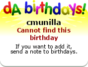 My birthday badge