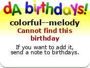 My birthday badge