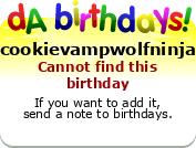 My birthday badge