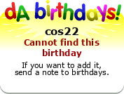 My birthday badge