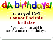 My birthday badge