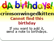 My birthday badge