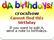 My birthday badge
