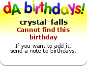 My birthday badge