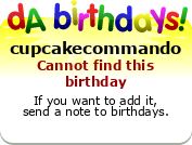 My birthday badge