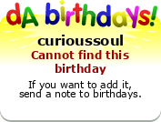 My birthday badge
