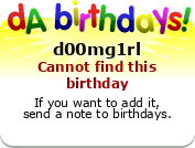 My birthday badge