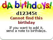 My birthday badge