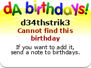 My birthday badge