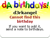 My birthday badge