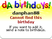 My birthday badge
