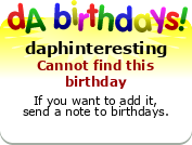 My birthday badge