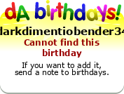 My birthday badge