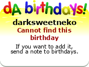 My birthday badge