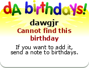 My birthday badge