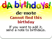 My birthday badge