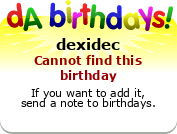 My birthday badge