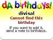 My birthday badge