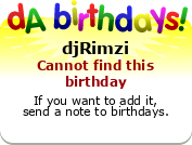 My birthday badge