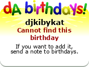 My birthday badge