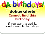 My birthday badge