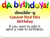 My birthday badge