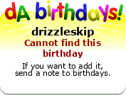 My birthday badge