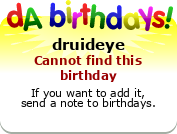 My birthday badge