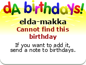 My birthday badge
