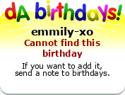My birthday badge