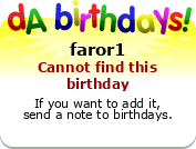 My birthday badge