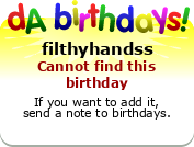 My birthday badge