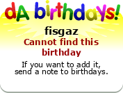 My birthday badge