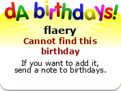 My birthday badge