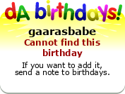My birthday badge
