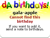 My birthday badge