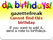 My birthday badge