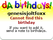 My birthday badge