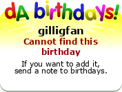 My birthday badge