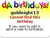My birthday badge