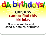 My birthday badge