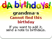 My birthday badge