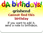 My birthday badge