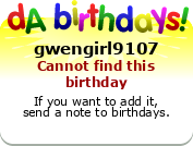 My birthday badge