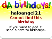 My birthday badge