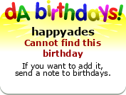 My birthday badge